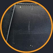 Remove scratches on your Tumi bag, restoring the leather's uniform look and luster. Remove stubborn scratches on your Tumi bag, restoring the leather's uniform look and luster.