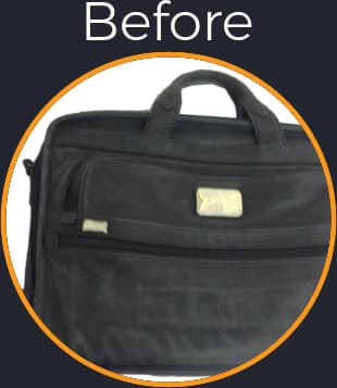 Tumi Bag Repair of Rough Leather Surface with our Deep Cleaning, Reconditioning, and Restoration - After Picture