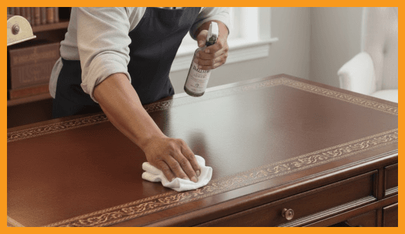 Leather Restoration Desk Burgundy Semi Aniline Faded Staining Top Two Tone Finish Restored Newport Coast After Leather restoration desk burgundy semi aniline faded staining top two tone finish restored newport coast after