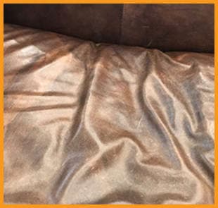 A RH leather couch with loose seats, stretched leather, and a soft, flat core that causes discomfort, requires Foam Replacement & Refilling service to restore its comfort & support. A RH leather couch with loose seats, stretched leather, and a soft, flat core that causes discomfort, requires Foam Replacement & Refilling service to restore its comfort & support.