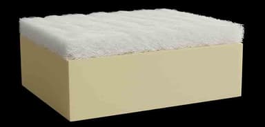 Foam core with dacron polyester padding material Foam core with dacron polyester padding material
