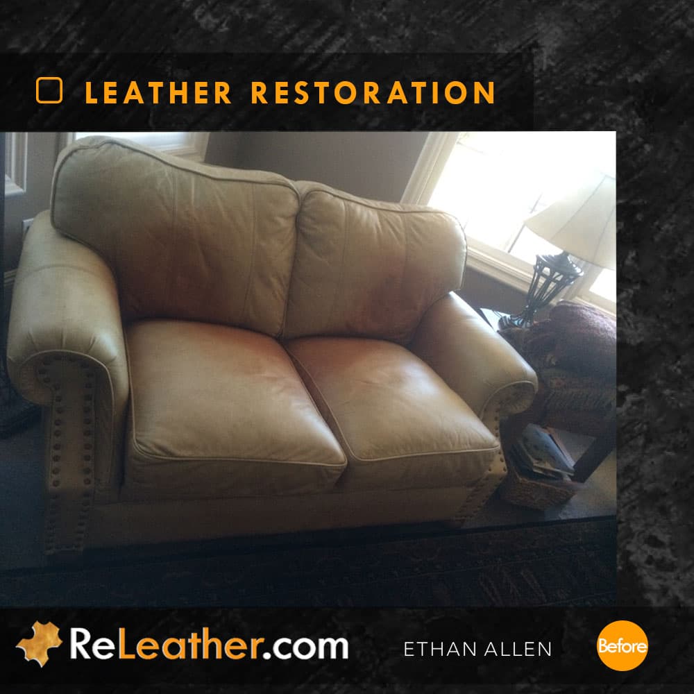 Before Picture of Leather Restoration in San Diego