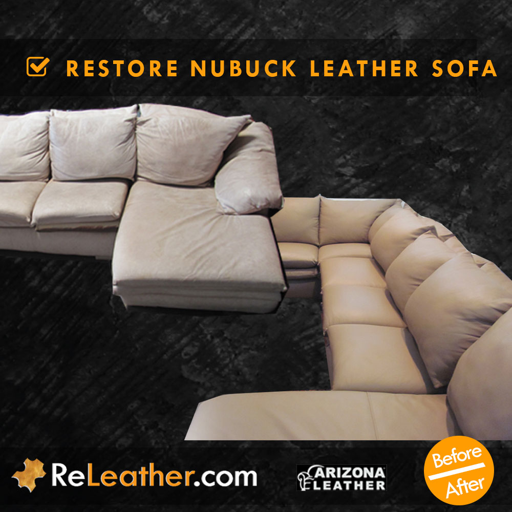 Leather Restoration Nubuck Sofa