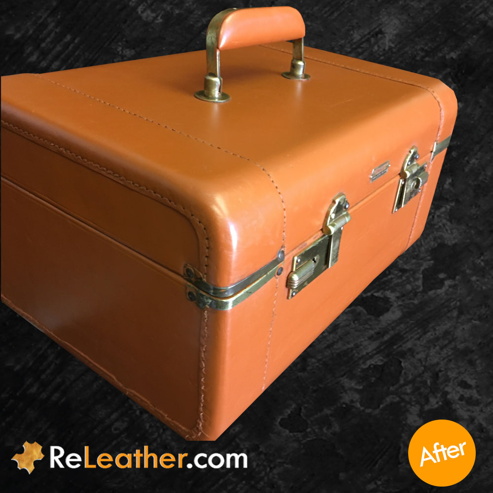 Refurbishing Tan Leather Case - After